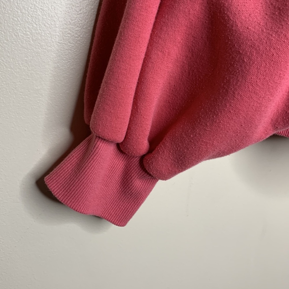 Skull House | Pretty Pink Oversized Sweatshirt ALTERNATIVE BARBIE CORE OS Crop - Picture 3 of 10
